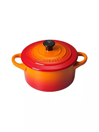 LE CREUSET | Mini-Cocotte "Poterie" 10cm (schwarz) 0,2L | orange